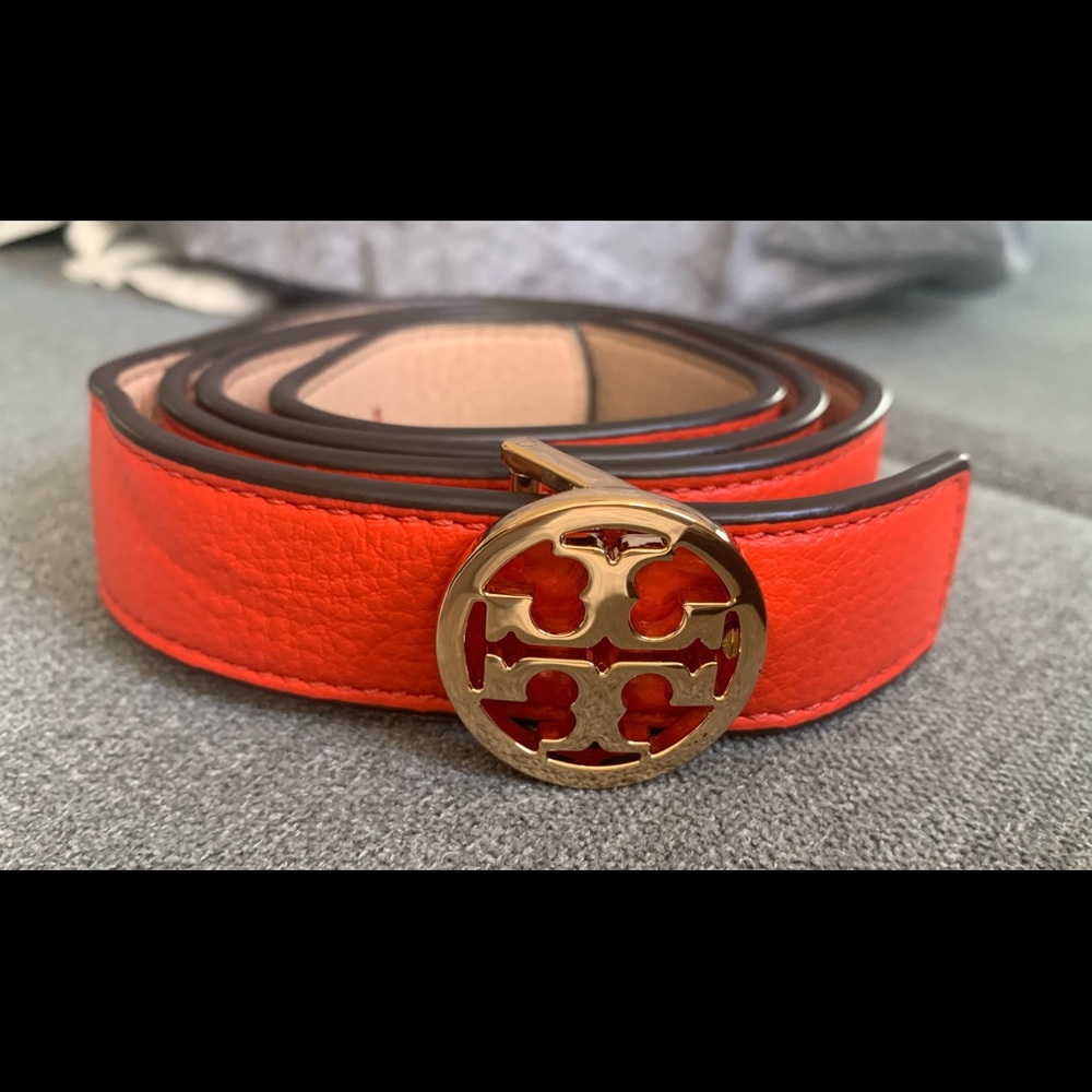 Tory Burch 1” Reversible Logo Belt